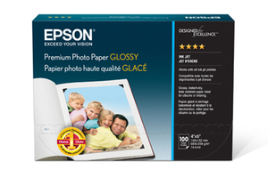 Premium Photo Paper Glossy, Borderless, 4" x 6", 100 sheets