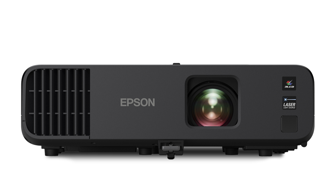 black Epson projector for business