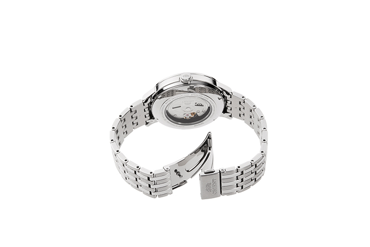 ORIENT: Mechanische Modern Uhr, Metall Band - 42.4mm (RA-AC0J04S)