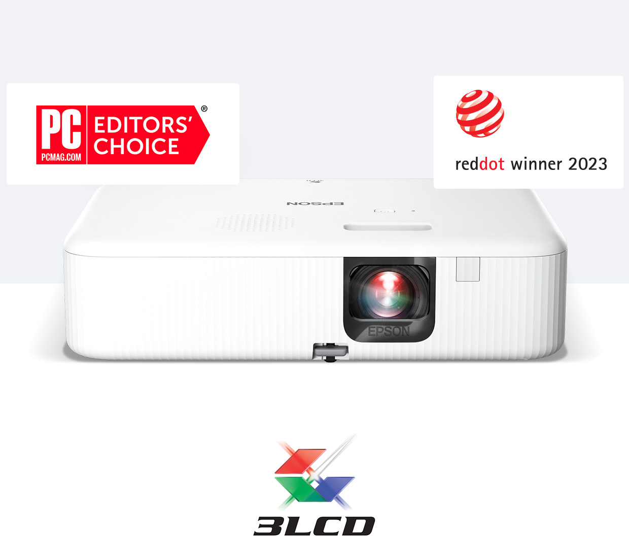 EpiqVision Flex CO-FH02, "PCMag.com Editors' Choice", "Red Dot Winner 2023", 3LCD