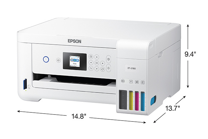 EcoTank ET-2760 All-in-One Cartridge-Free Supertank Printer EcoTank ET-2760 All-in-One Cartridge-Free Supertank Printer