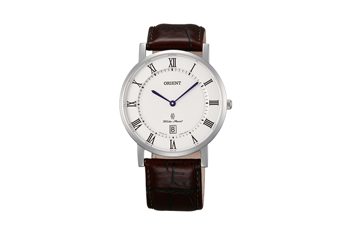 ORIENT: Quartz Classic Watch, Leather Strap - 38.0mm (GW0100HW)