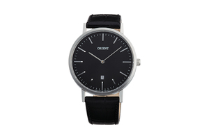 ORIENT: Quartz Contemporary Watch, Leather Strap - 40.0mm (GW05004B)