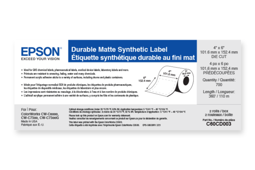 Inkjet Labels | Paper | For Work | Epson US