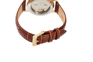 ORIENT: Mechanical Contemporary Watch, Leather Strap - 35.6mm (RA-AG0024S)