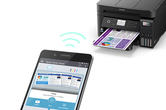 Impresora Multifuncional Epson EcoTank L6270 Sistema Continuo ADF Wi-Fi -  SMART UNIVERSE S.A