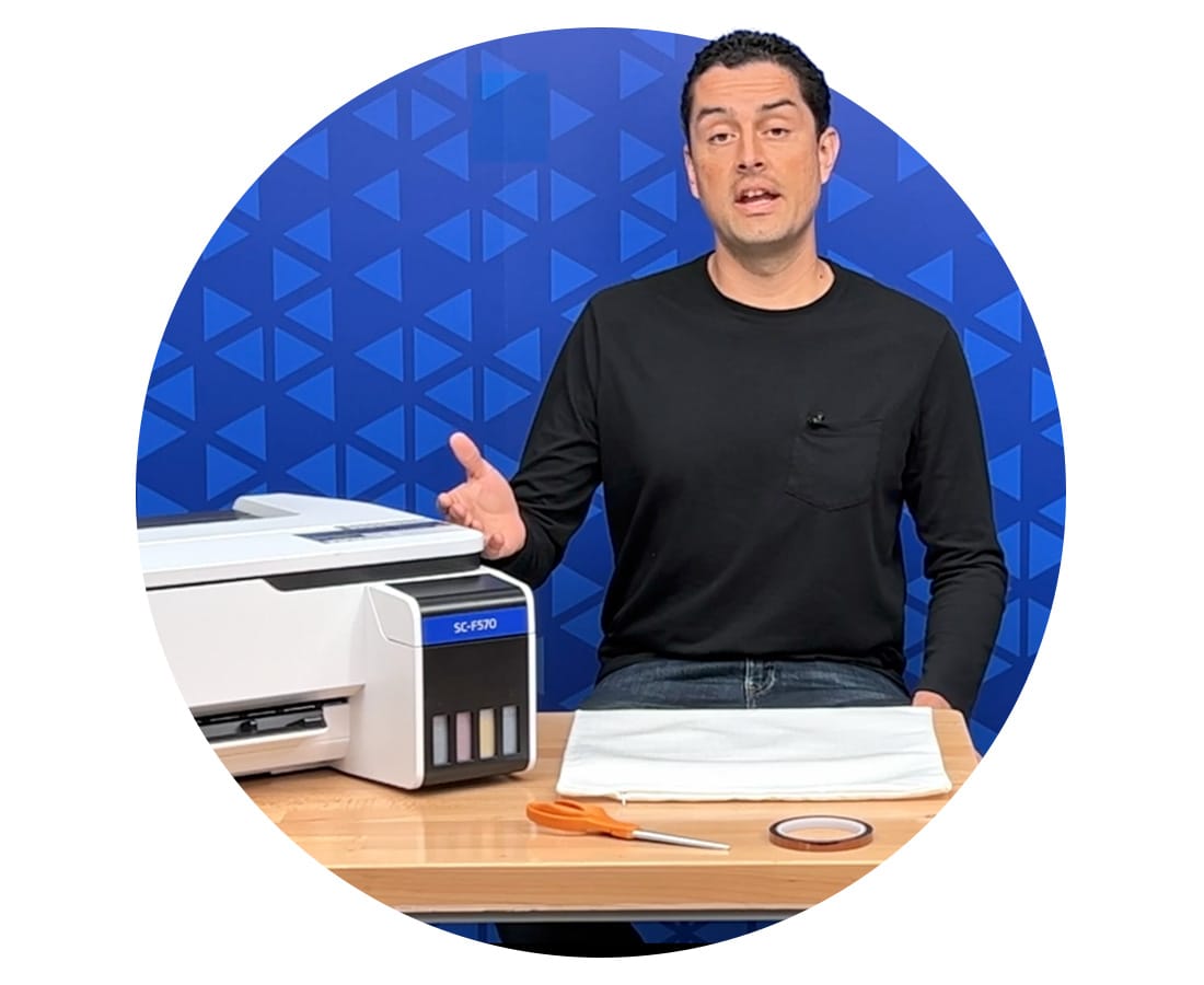 An Epson expert introducing features of a T-Series Printer