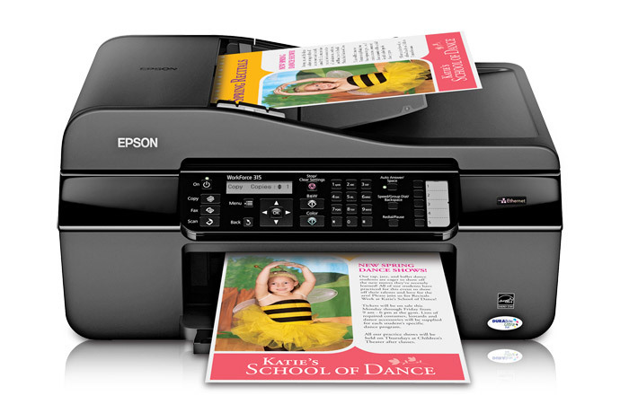 Epson Workforce 315 All In One Printer Inkjet Printers For Work Epson Us