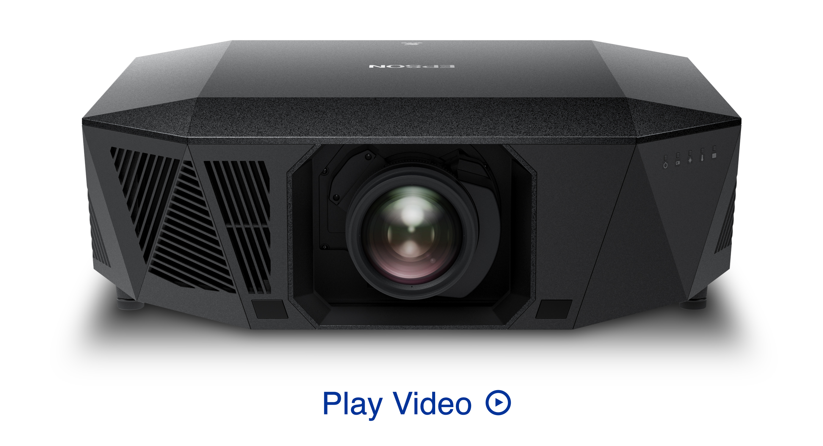 QL 3000 Projector with "Play Video" CTA text