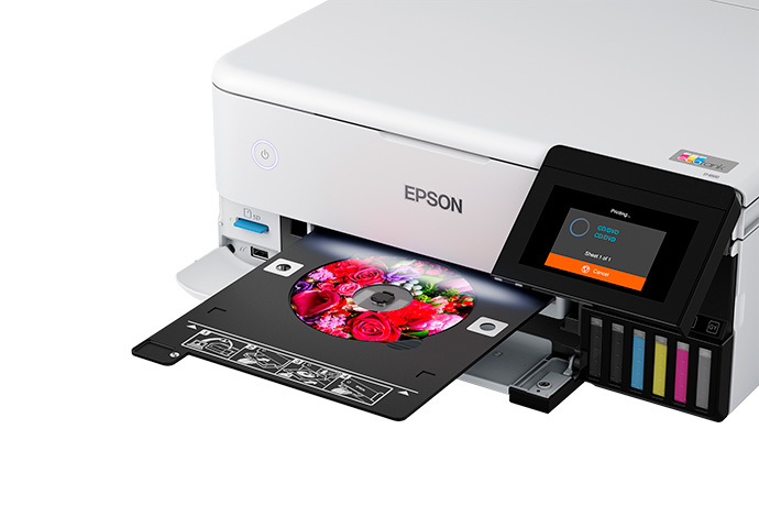 Epson ET-8500 Wireless Inkjet Creatives Multifunction Printer - Color -  Copier/Printer/Scanner - 5760 x 1440 dpi Print - Automatic Duplex Print -  100