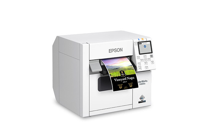 Epson Colorworks C4000e (mk) stampante inkjet a colori da 4 USB Ethernet  taglierina C31CK03102MK