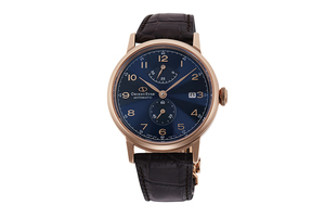 ORIENT STAR: Mechanical Classic Watch, Leather Strap - 38.7mm (RE-AW0005L)