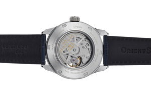 ORIENT STAR: Mechanical Contemporary Watch, Leather Strap - 39.3mm (RE-AT0006L)