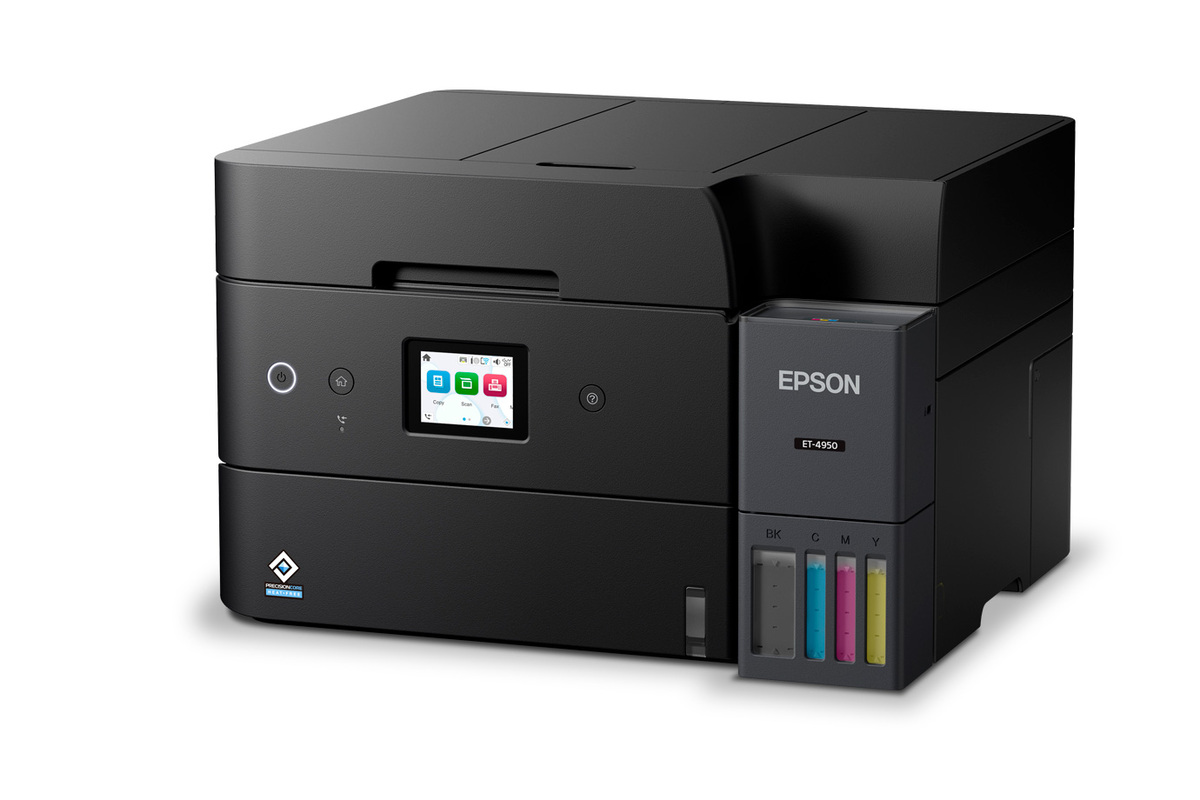 EcoTank ET-4950 Wireless All-in-One Colour Supertank Printer – Black