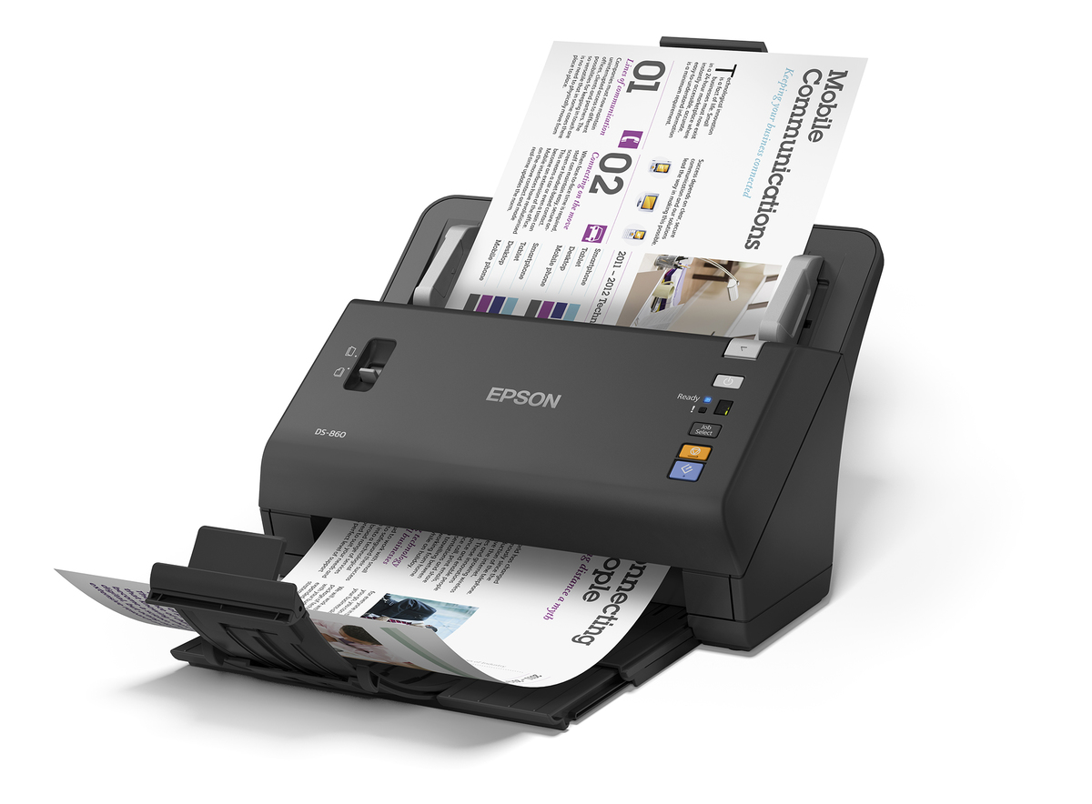 B11B250502, Epson WorkForce DS-870 A4 Duplex Sheet-fed Document Scanner, Scanners