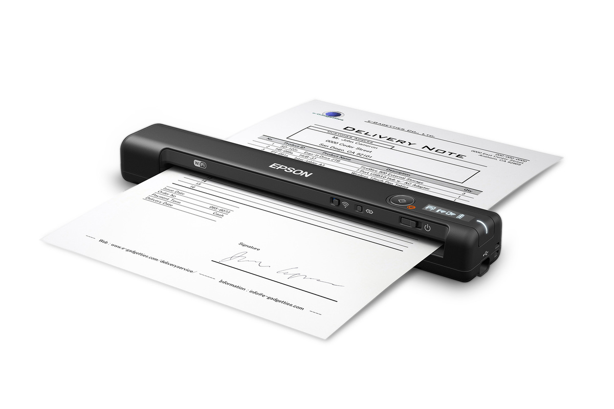 B11B253201-N | WorkForce ES-60W Wireless Portable Document Scanner 