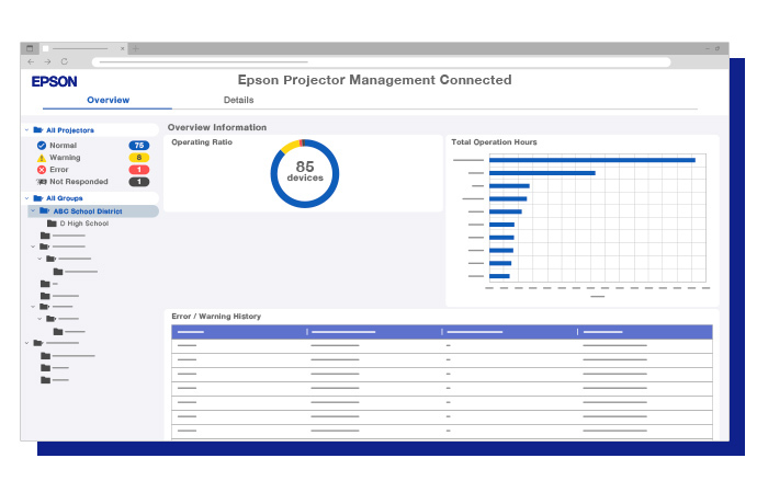 Epson Proyector Management Connected