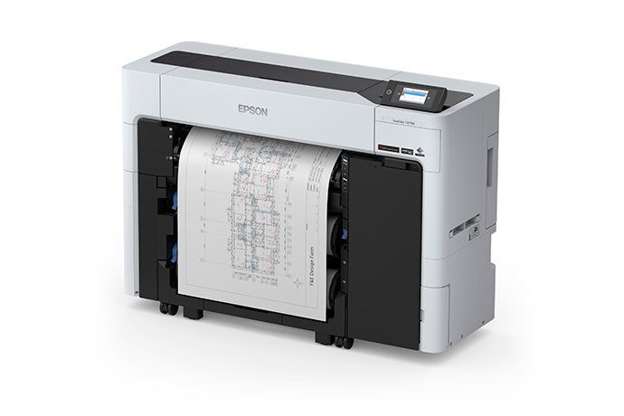 Impressora de grande formato SureColor T3770DR CAD/ técnica com impressão em rolo duplo e 24"