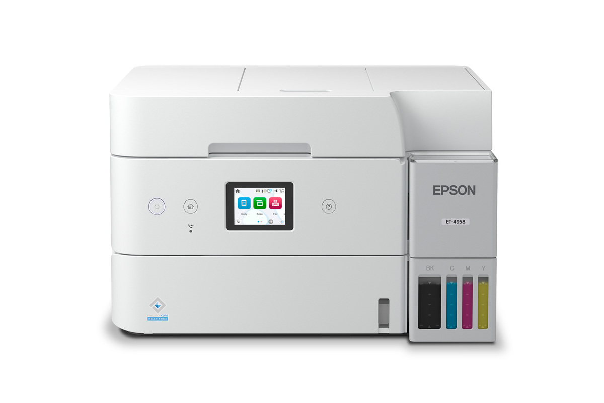 EcoTank ET-4958 Wireless All-in-One Color Supertank Printer – White