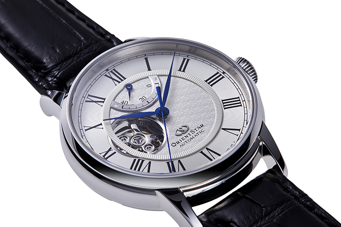 ORIENT STAR: Mechanisch Klassisch Uhr, Krokodilleder Band - 40mm (RE-HH0001S0)