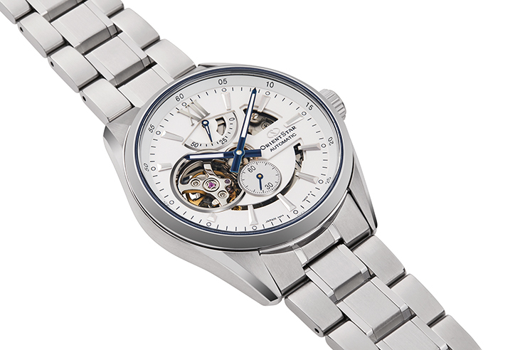 ORIENT STAR: Mechanische Modern Uhr, Metall Band - 41.0mm (RE-AV0113S)