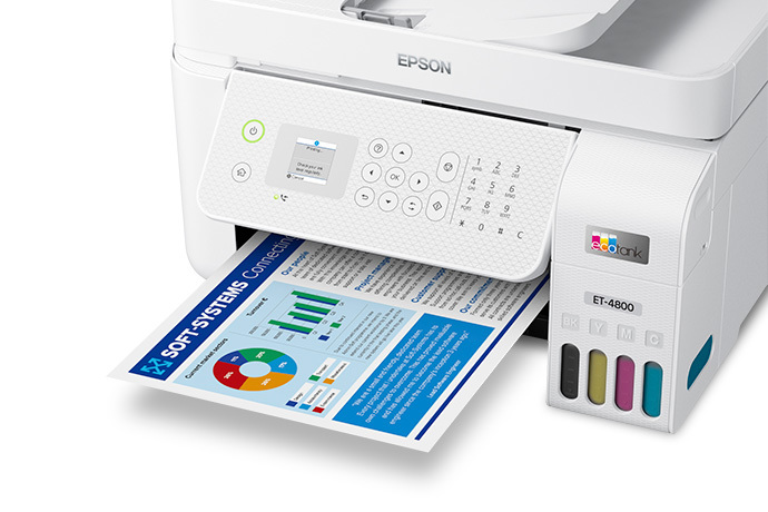 Epson EcoTank ET 4800 Stampante Multifunzione Inkjet Wi-Fi 4