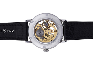 Orient Star: Mecánico Clásico Reloj, Piel de cocodrilo Correa - 39.0mm (DX02002S)