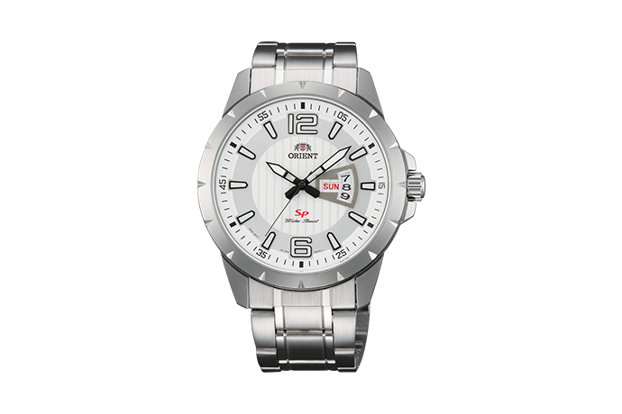 Orient: Kwarcowy Sportowy Zegarki, Metalowy Pasek - 43.0mm (UG1X005W)