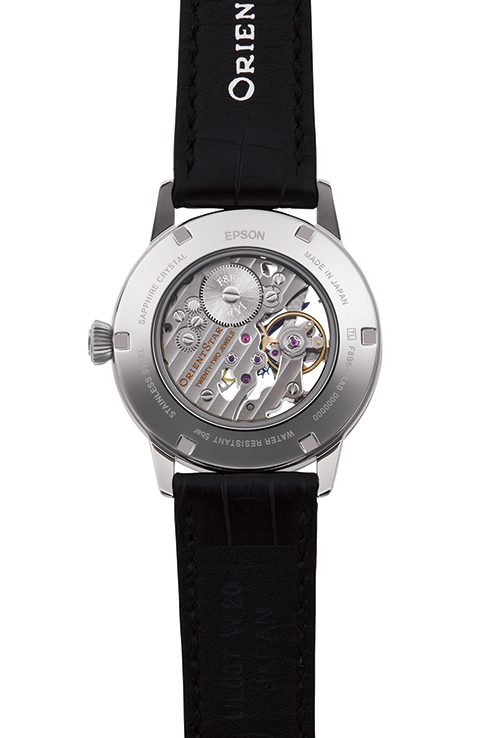 ORIENT STAR: Mechanical Classic Watch, Crocodile Strap - 38.8mm (RE-AZ0002S)