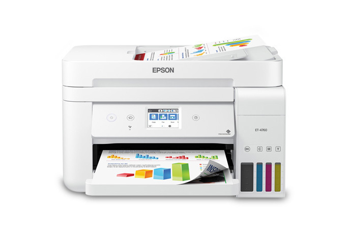 Epson EcoTank ET-2760 Supertank Color Inkjet All-in-One Printer - White for  sale online