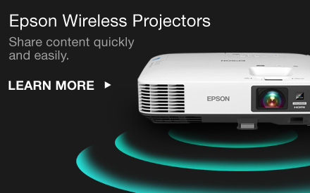 Epson Wireless Projectors. Share content quickly and easily. Learn More 