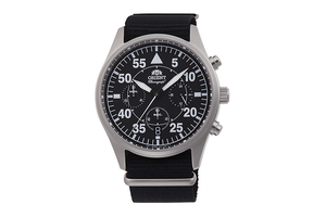 ORIENT: Quartz Sports Watch, Nylon Strap - 42.4mm (RA-KV0502B)