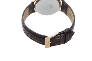ORIENT: Quartz Classic Watch, Leather Strap - 33.8mm (RA-QC1704S)