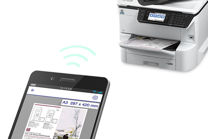 WorkForce Pro WF-C8690 A3 Color MFP with PCL/PostScript