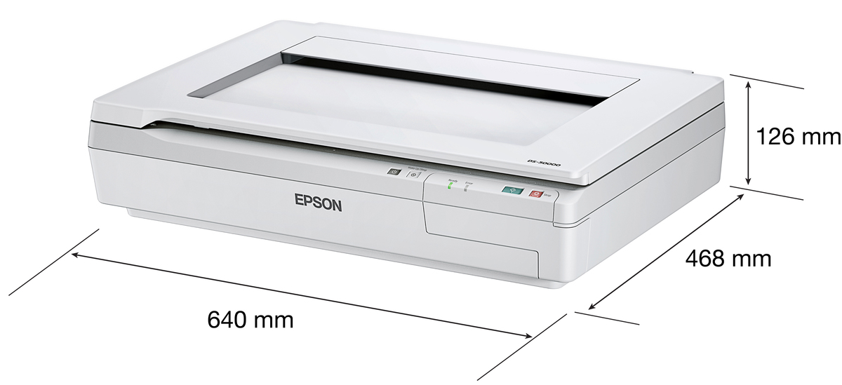 B11B204501, Epson WorkForce DS-50000 A3 Flatbed Document Scanner, A3  Document Scanners, Scanners