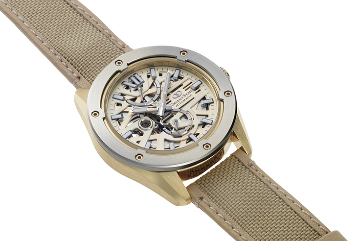 ORIENT STAR: Mechanical Contemporary Collection M34 Watch, Nylon Strap - 42.3mm (RE-BZ0005G) Limited