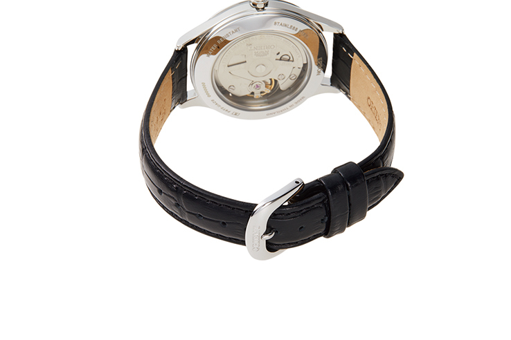 Orient: Mecánico Contemporary Reloj, Cuero Correa - 41.0mm (AG02004B)