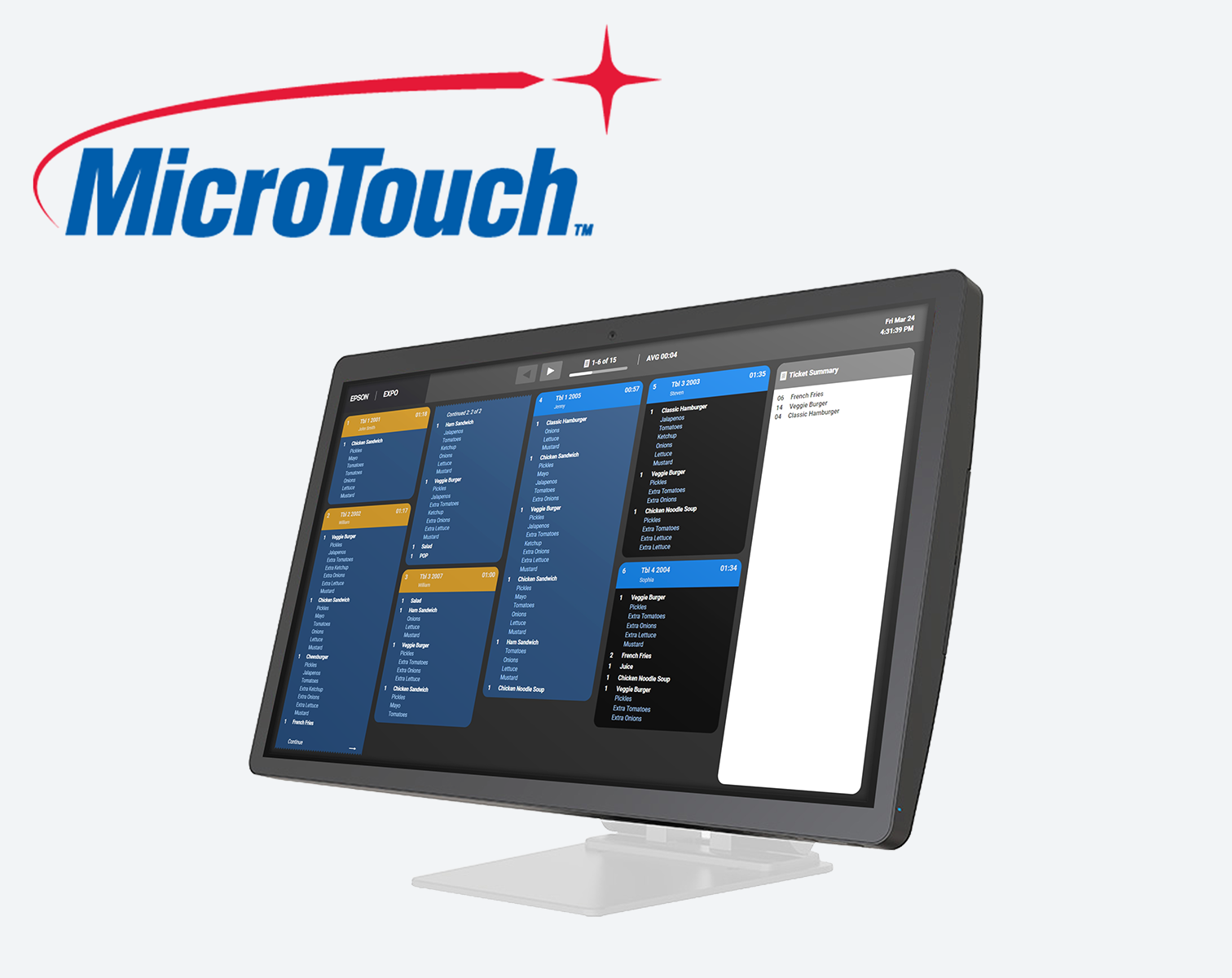 MicroTouch | A MicroTouch kitchen display system
