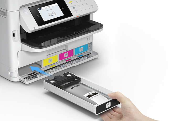 Impresora multifunción inalámbrica Epson Workforce Pro WF-4830 con  impresión automática a doble cara, copia, escaneo y fax, ADF de 50 páginas,  capacidad de papel para 500 hojas y pantalla táctil a color