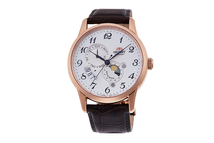 RA-AK0001S | ORIENT: Mechanical Classic Watch, Leather Strap 