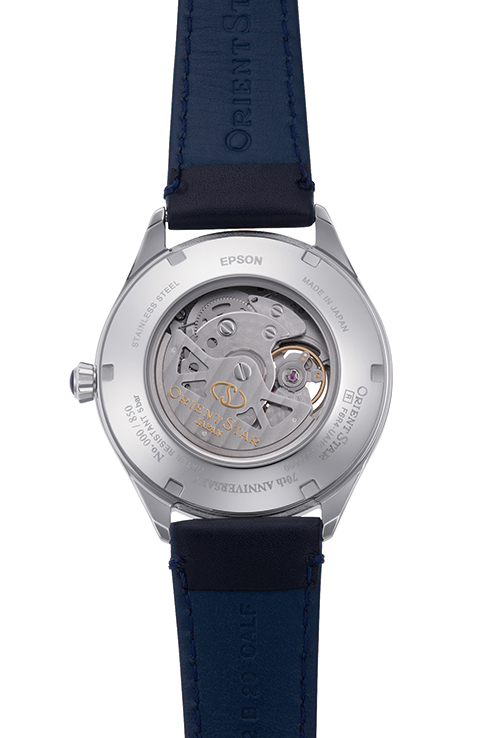 ORIENT STAR: Klasyczny zegarek mechaniczny, skórzany pasek — 40,4 mm (RE-AT0205L) Limitowana edycja