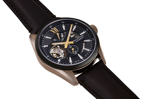 ORIENT STAR: Mechanische Modern Uhr, Leder Band - 41.0mm (RE-AV0115S)