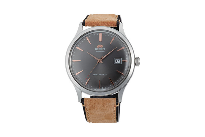 classic leather strap watch