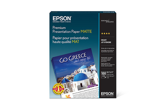 Premium Presentation Paper Matte, 8.5" x 11", 100 sheets