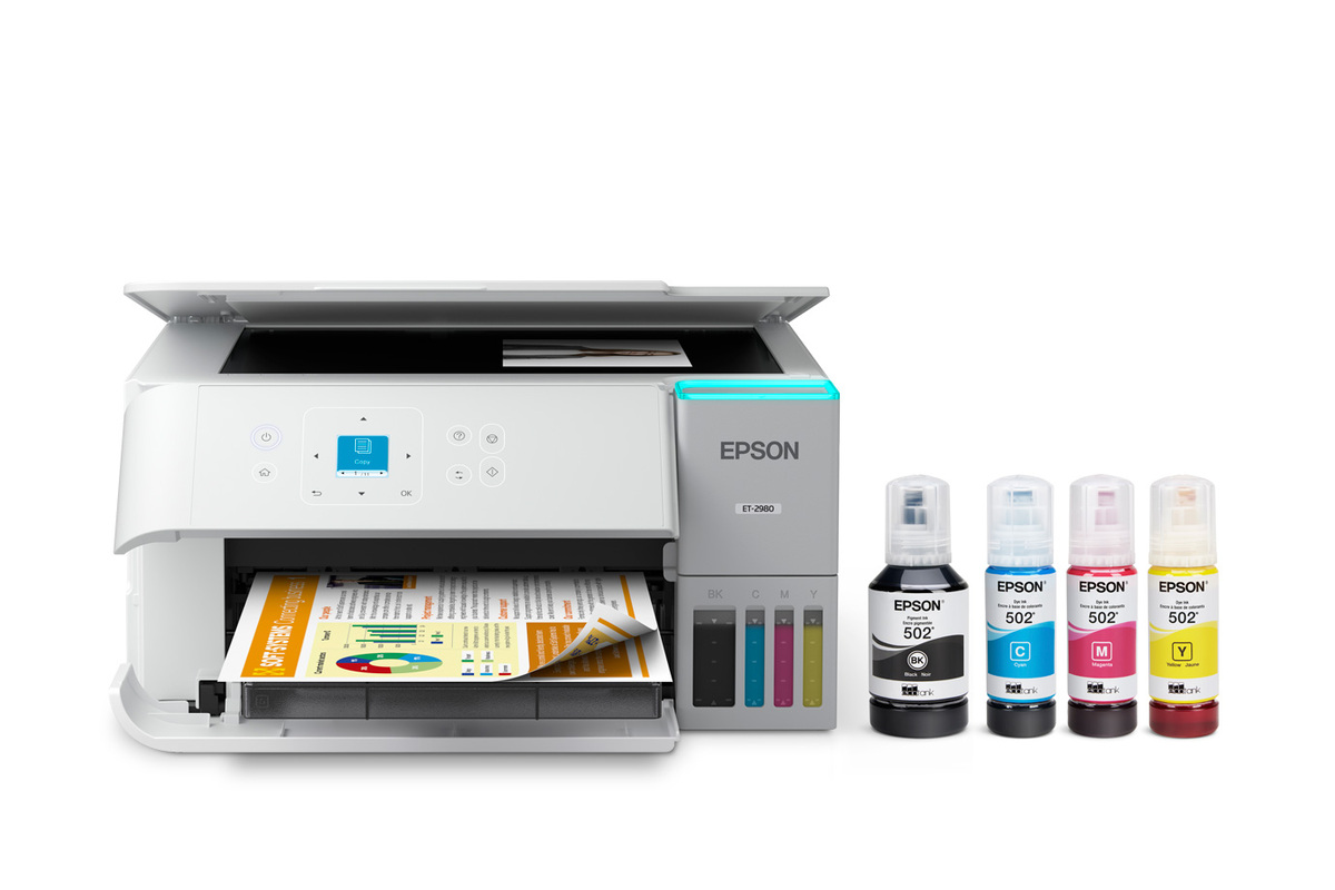 EcoTank ET-2980 Wireless All-in-One Color Supertank Printer – White