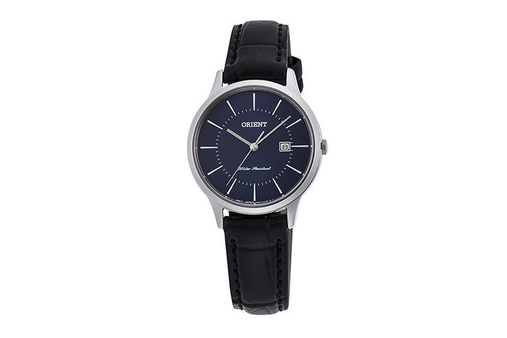 Orient: Cuarzo Contemporary Reloj, Cuero Correa - 40.0mm (GW05003W)