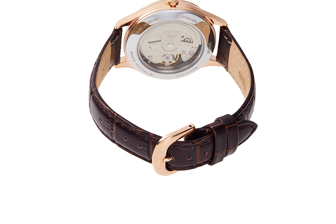 ORIENT: Mechanical Contemporary Watch, Leather Strap - 35.6mm (RA-AG0017Y)