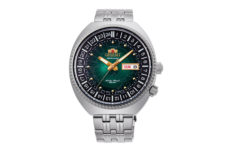 RA-AA0E02E | ORIENT: Mechanical Revival Watch, Metal Strap - 43.5 