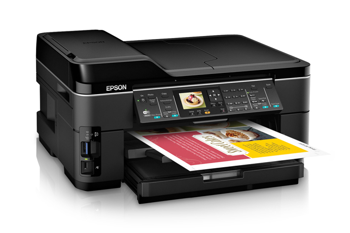 Epson WorkForce WF-7510 Wireless All-in-One Wide-Format Color Inkjet  Printer, Copier, Scanner, Fax (C11CA96201) : Office Products 