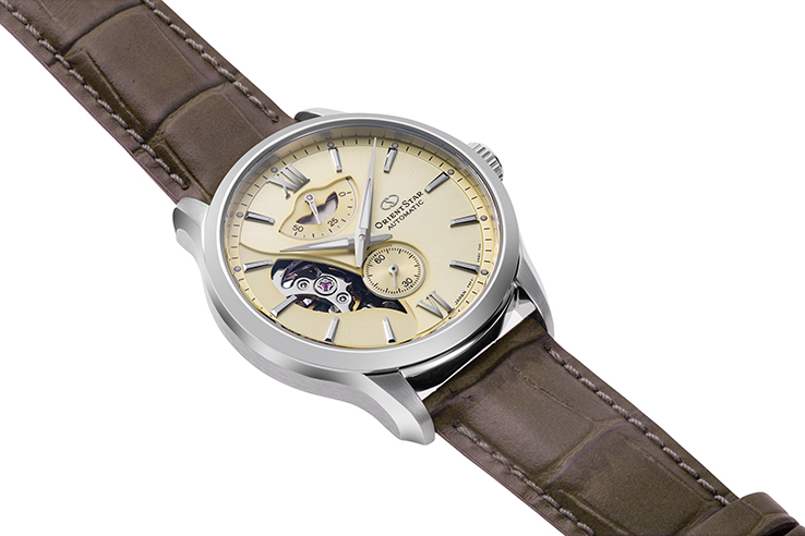 ORIENT STAR: Mechanical Contemporary Watch, Leather Strap - 41.0mm (RE-AV0B10G)